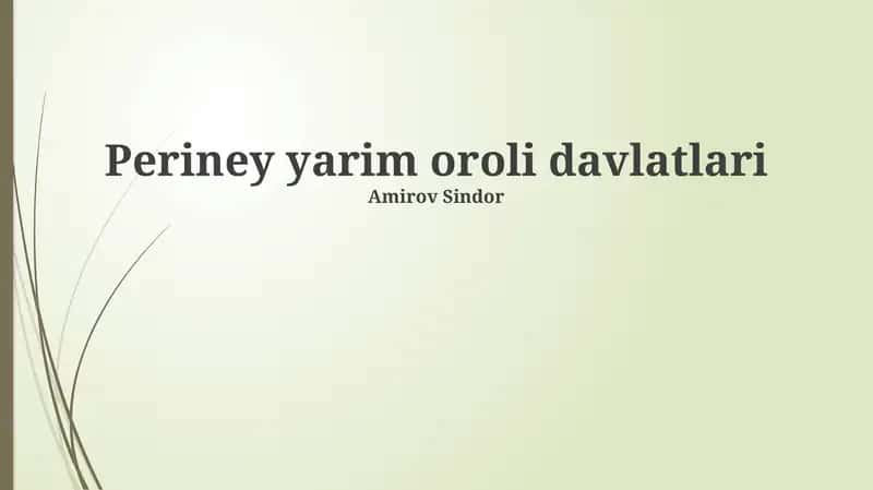 Periney yarim oroli davlatlari
