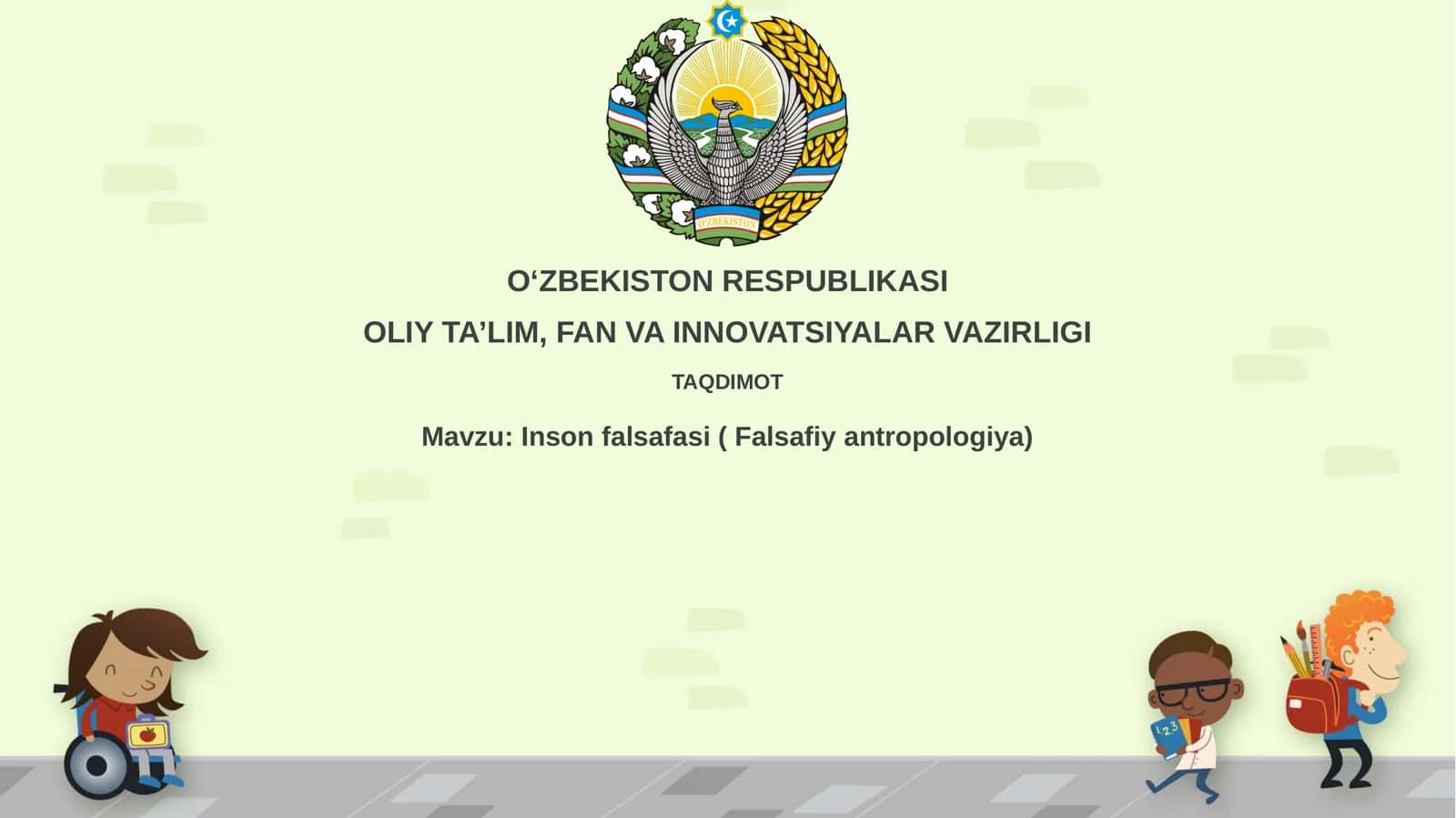 Inson falsafasi(Falsafiyantropologiya)