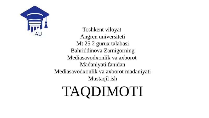 Mediasavodxonlik va Axborot Madaniyati: Zamonaviy Jamiyatning Asosiy Ko‘nikmalari