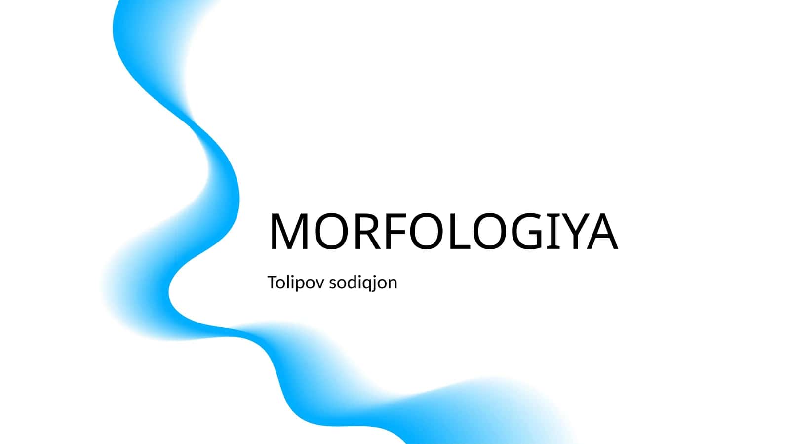 MORFOLOGIYA