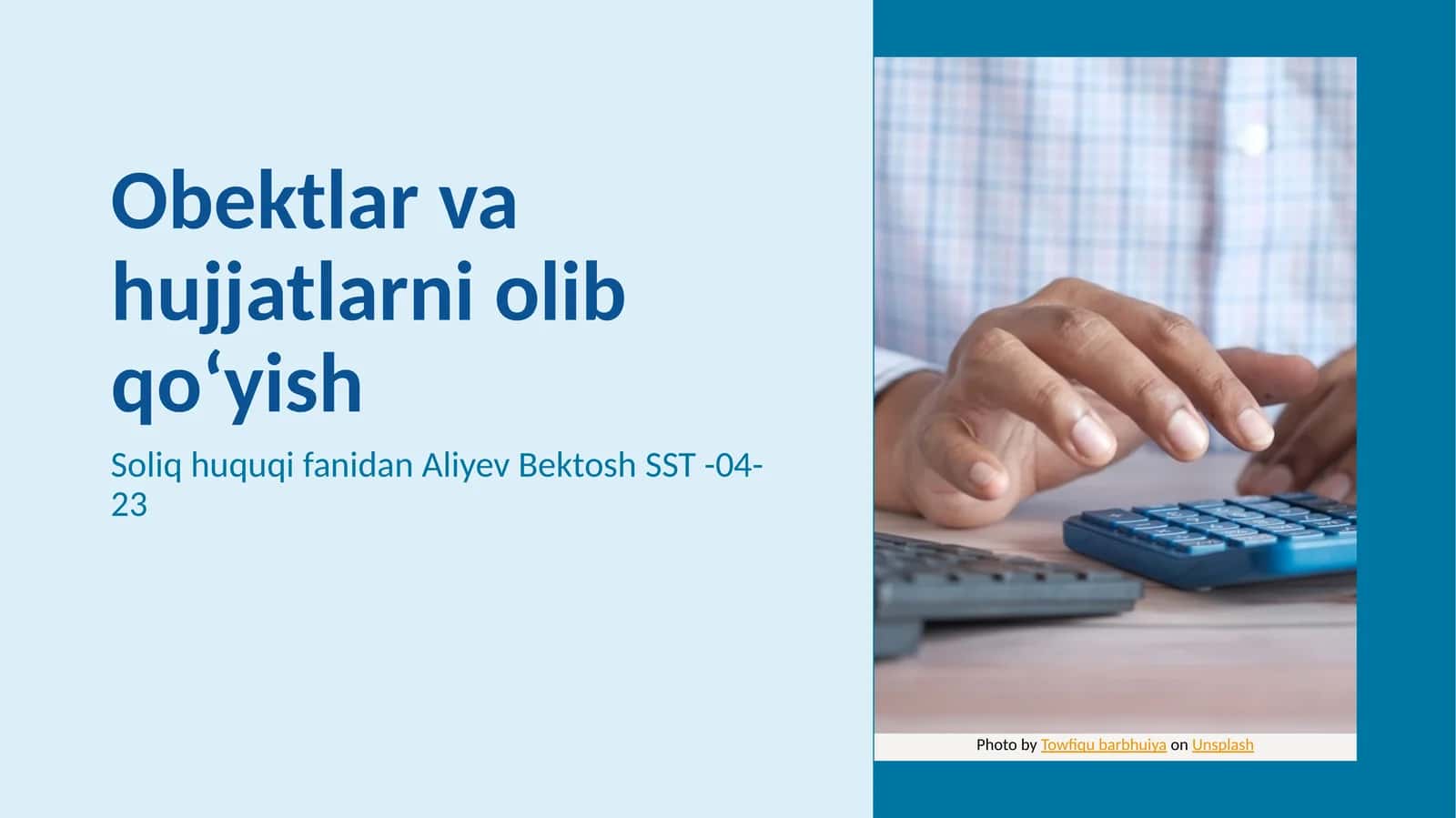 Obektlar va hujjatlarni olib qoʻyish