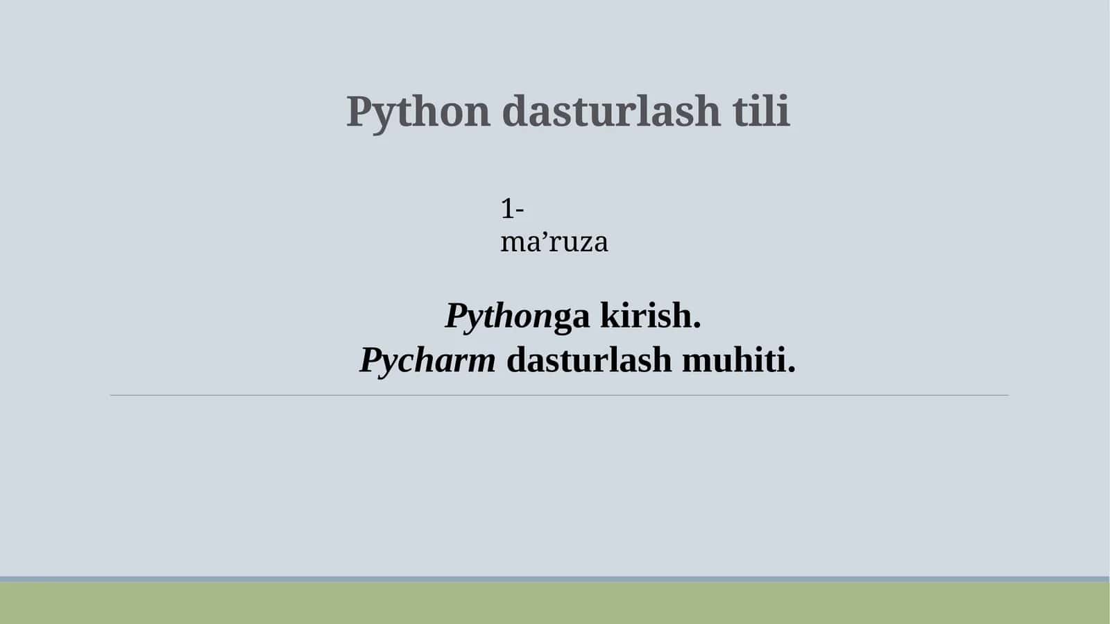 Pythondasturlashtili