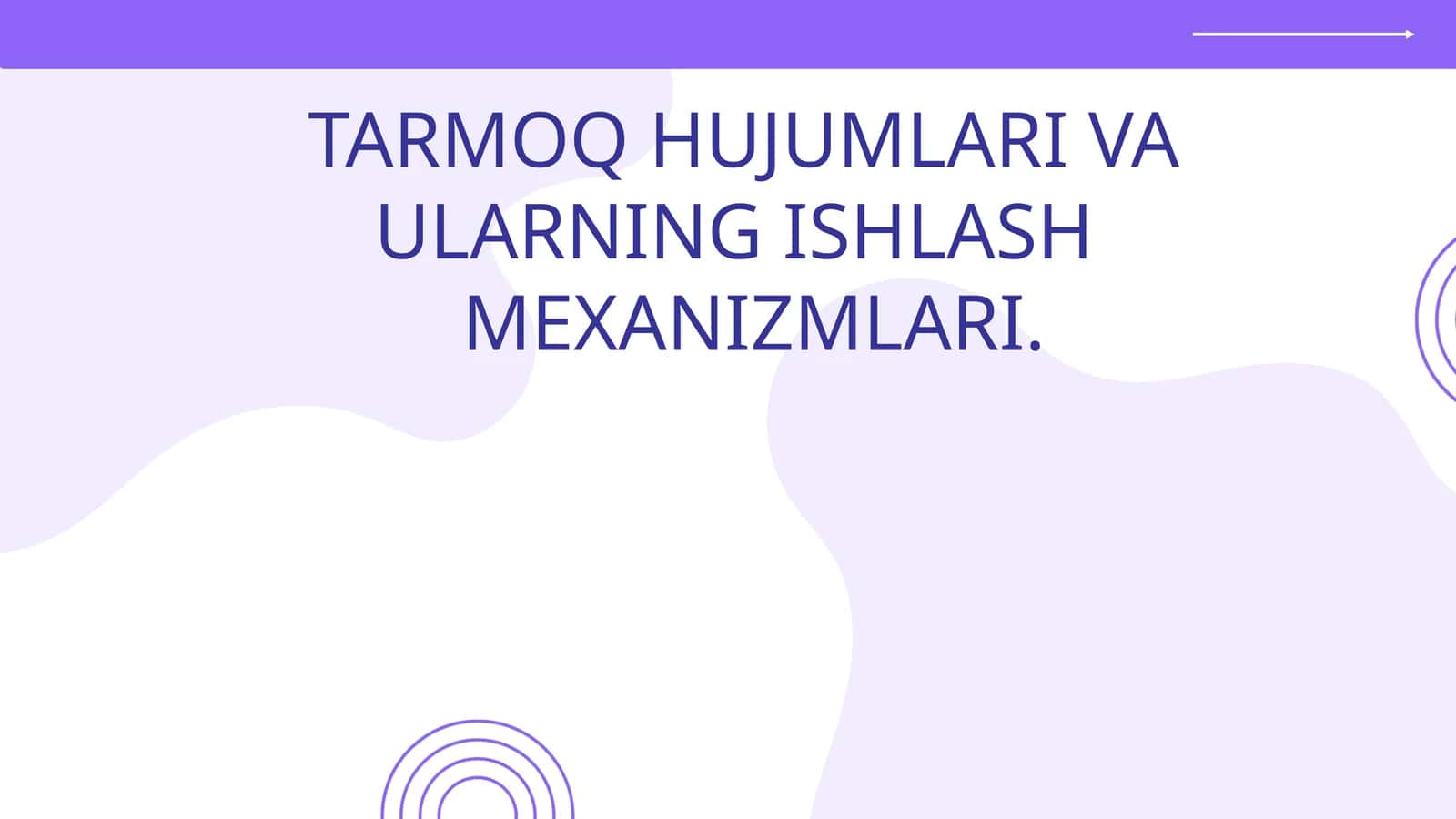 TARMOQ HUJUMLARI VA ULARNING ISHLASH MEXANIZMLARI