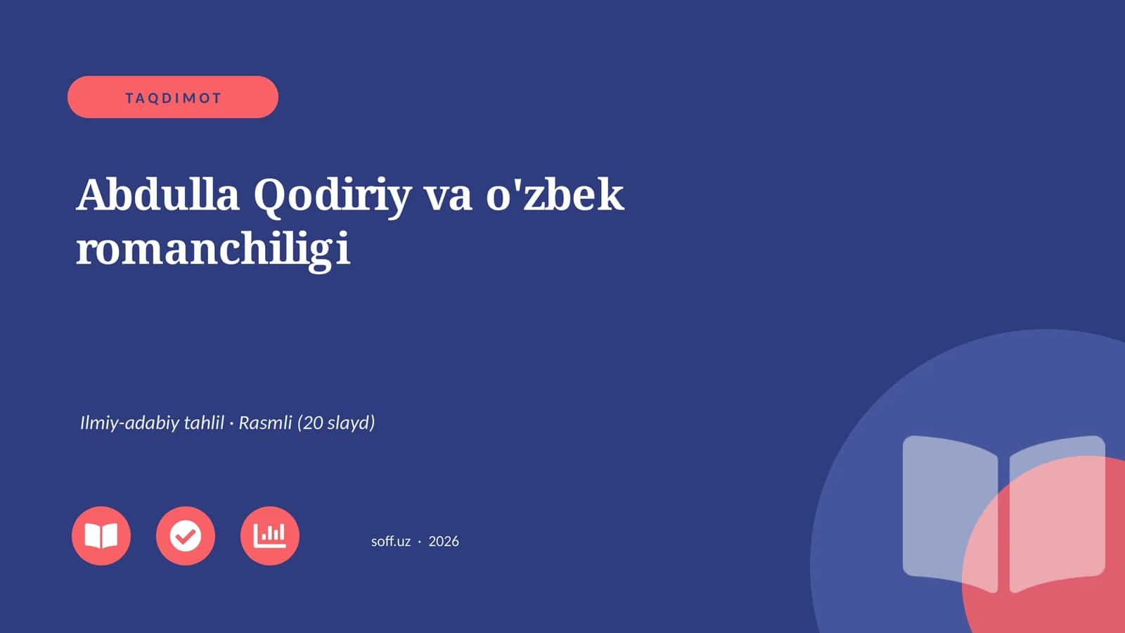 Abdulla Qodiriy va o'zbek romanchiligi