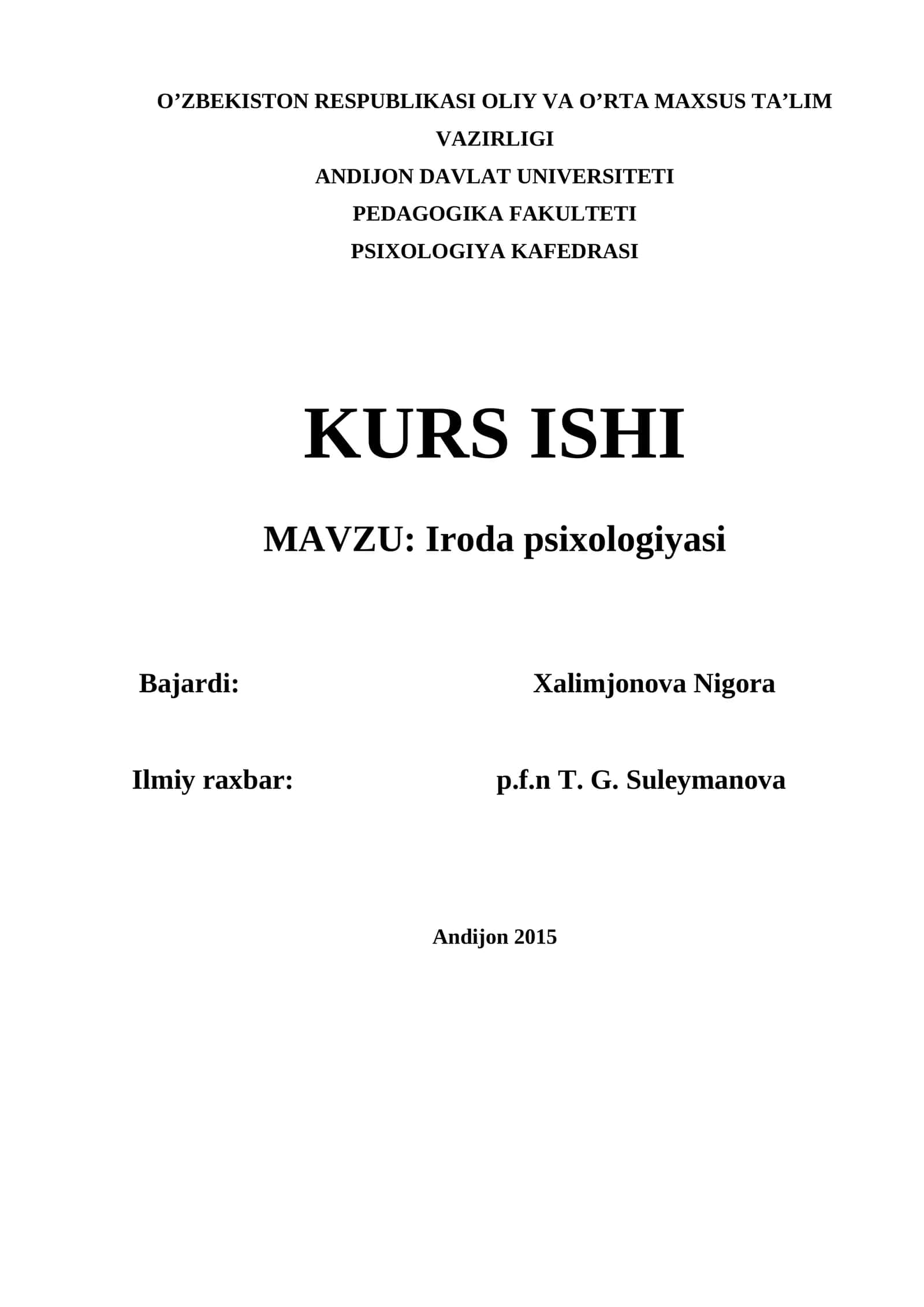 Iroda psixologiyasi