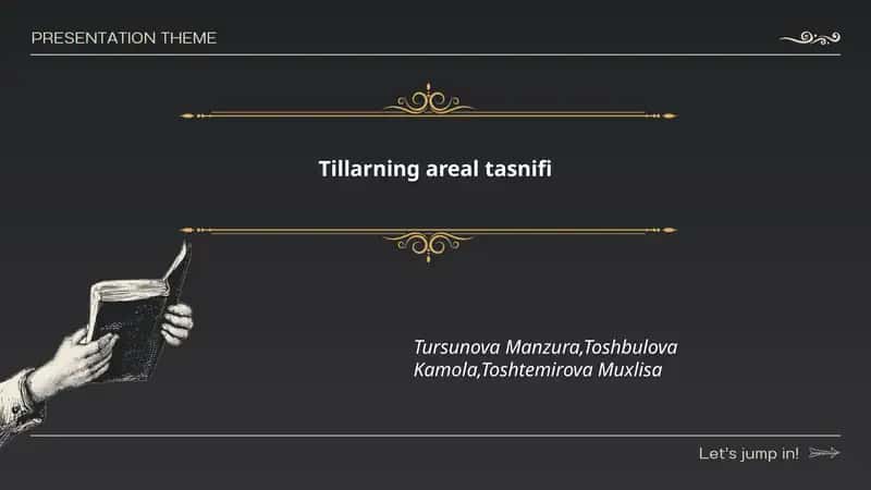 Tillarning areal tasnifi