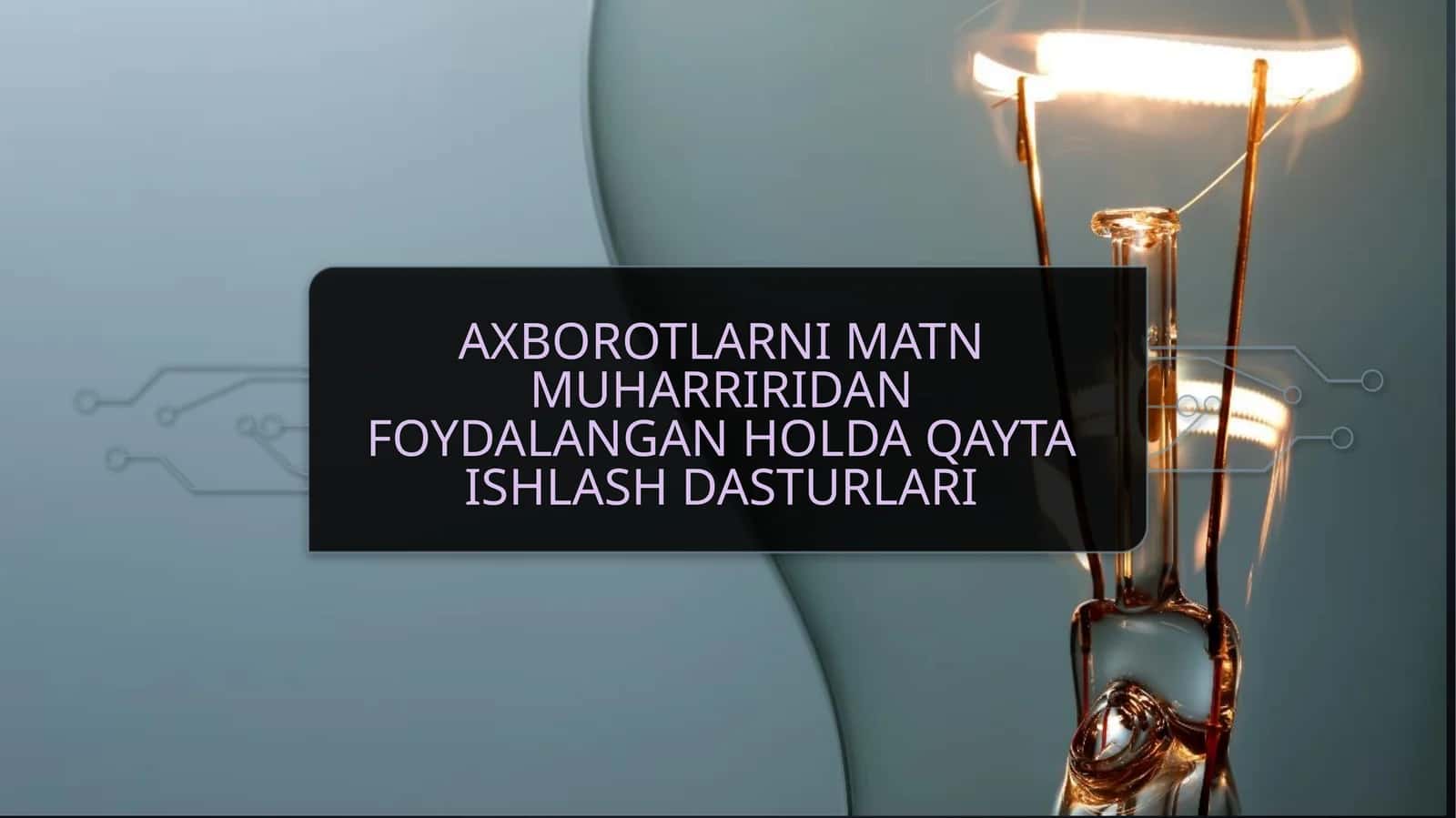 Matn ta'limi dasturlari
