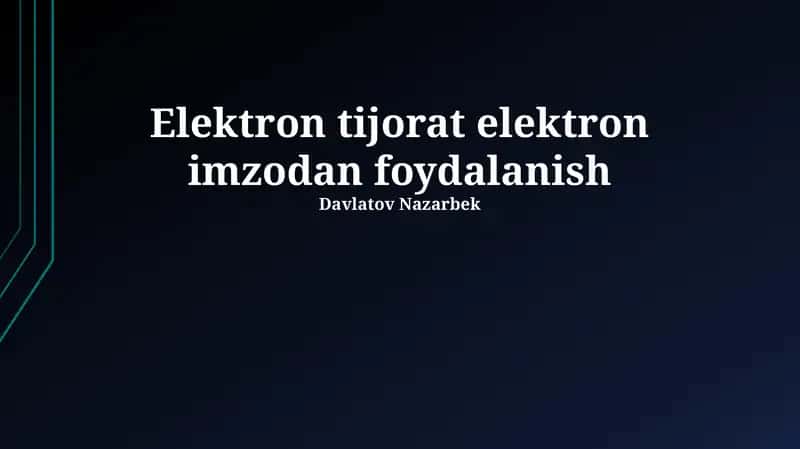 Elektron imzolar