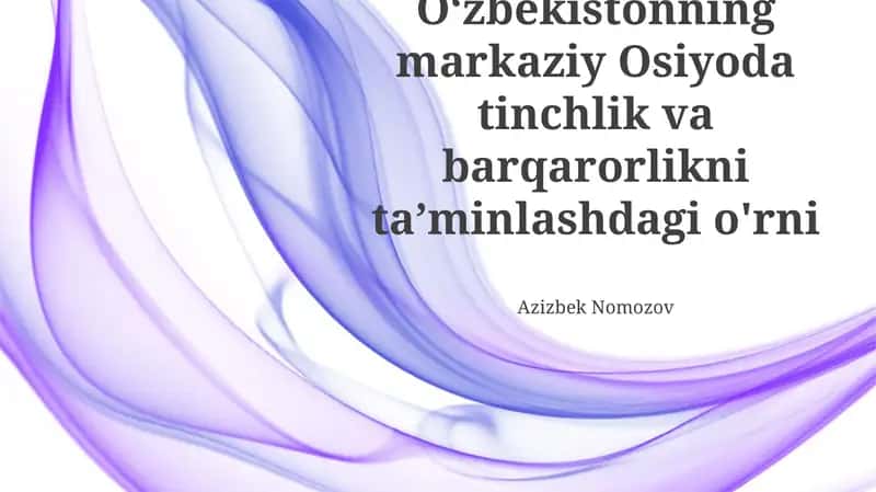 Mintaqaviy hamkorlik va muloqotni rivojlantirish