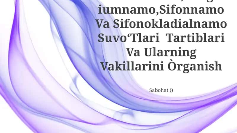 Uloltriksnamo,Edogoniumnamo,Sifonnamo Va Sifonokladialnamo SuvoʻTlari Tartiblari Va Ularning Vakillarini Òrganish