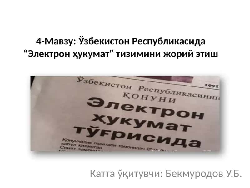 Электрон ҳукумат