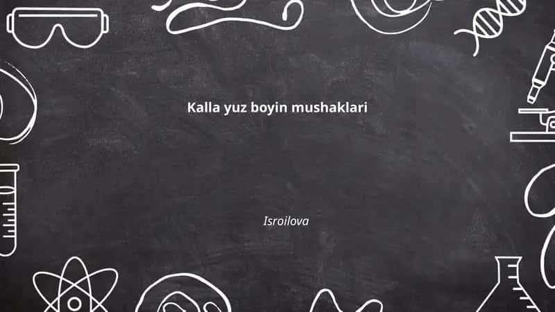 Kalla yuz boyin mushaklari