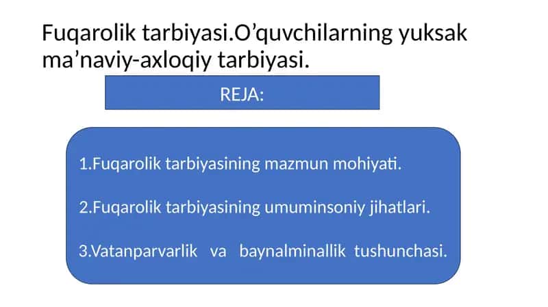 Fuqarolik Tarbiyasi