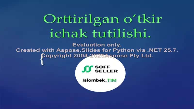 Orttirilgan oʻtkir ichak tutilishi