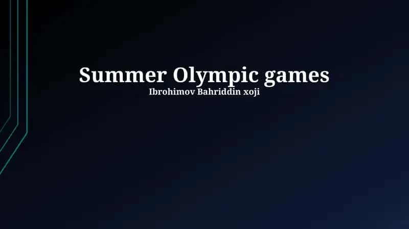 Summer Olympic Games