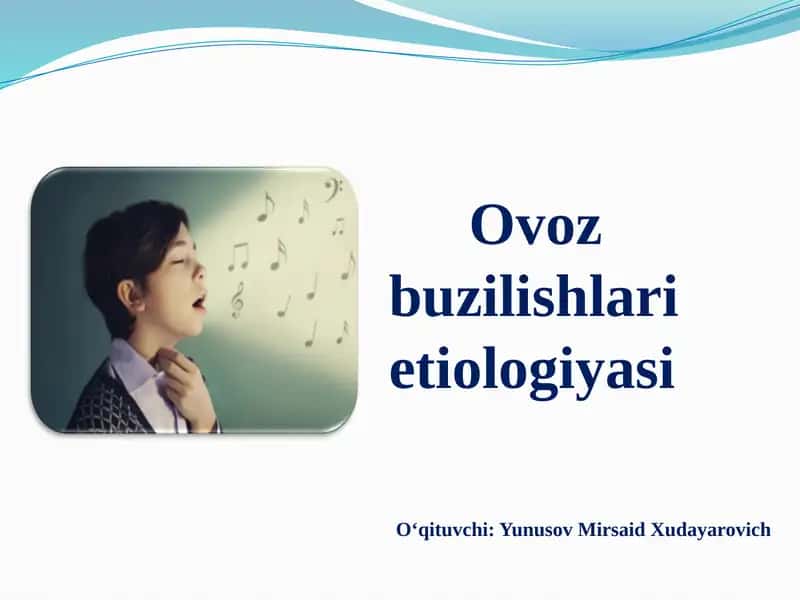 Ovozbuzilishlari etiologiyasi