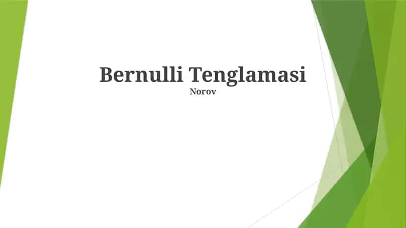 Bernulli Tenglamasi
