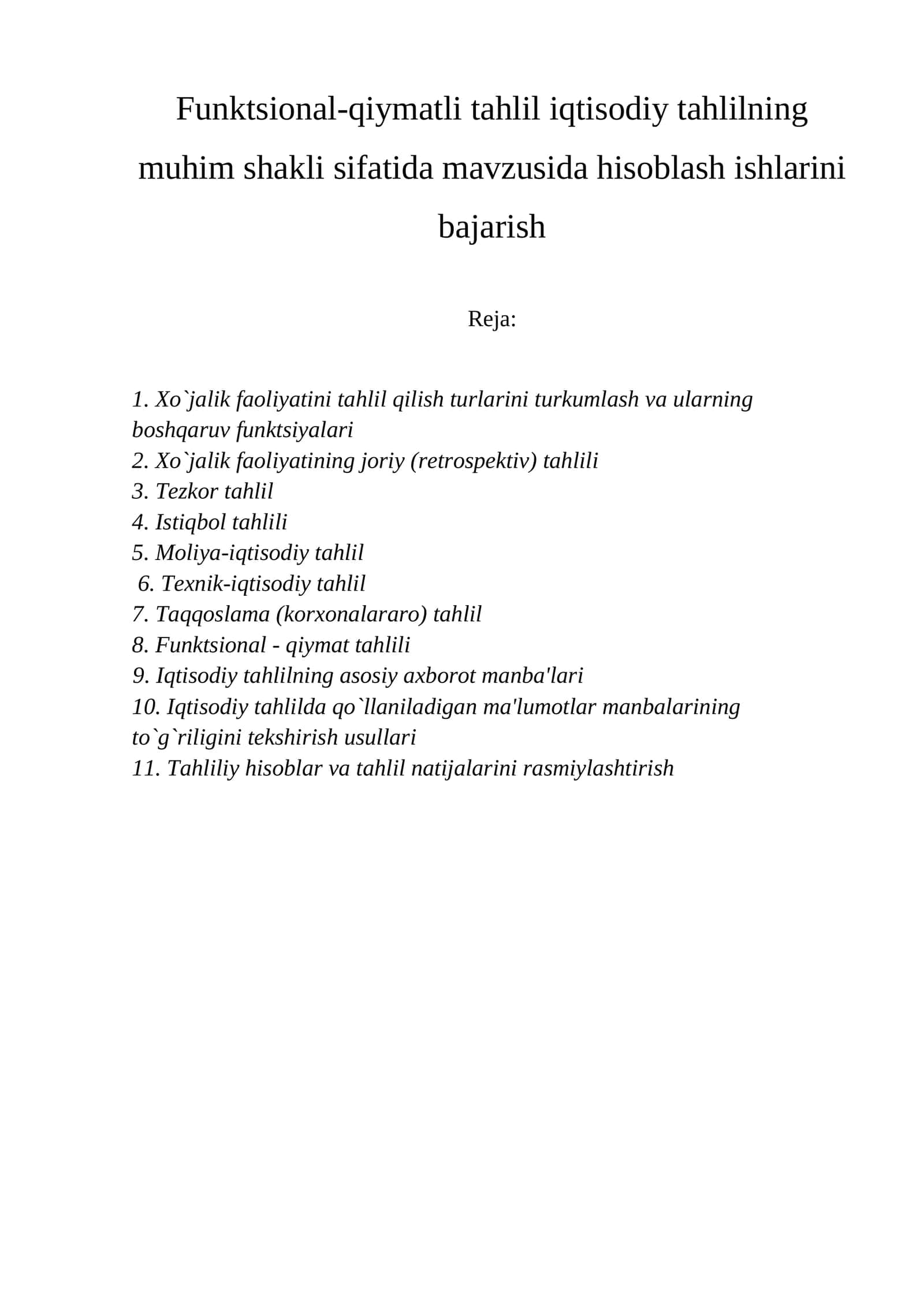Funktsional-qiymatli tahlil