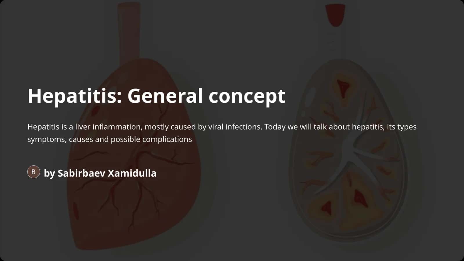 Hepatitis:General concept