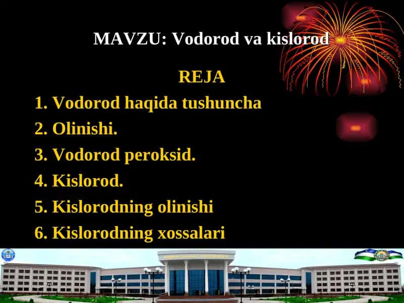 Vodorod va kislorod