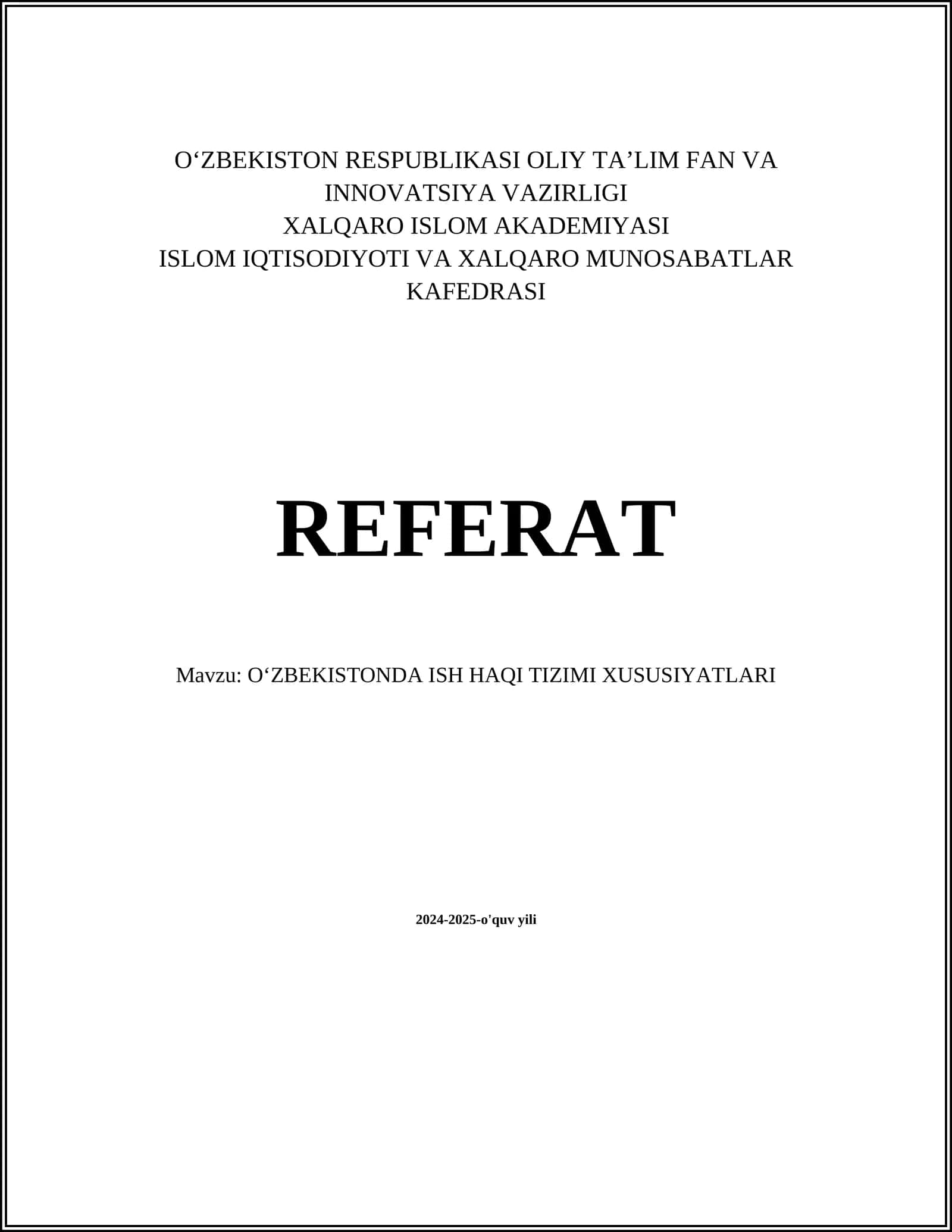 Oʻzbekistonda ish haqi tizimi