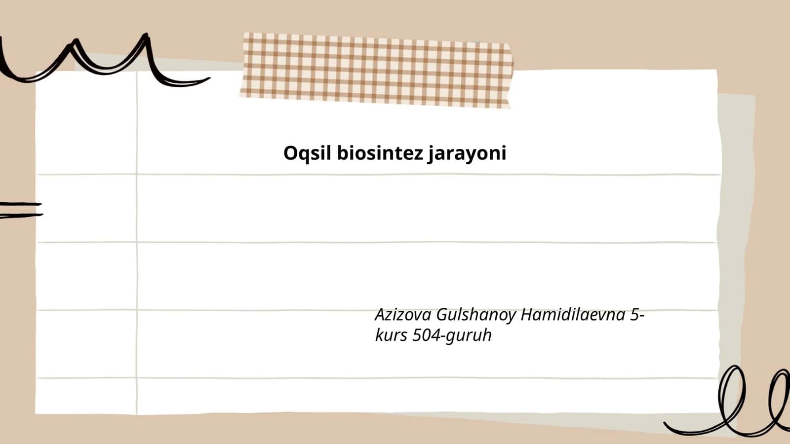 Oqsil biosintez jarayoni