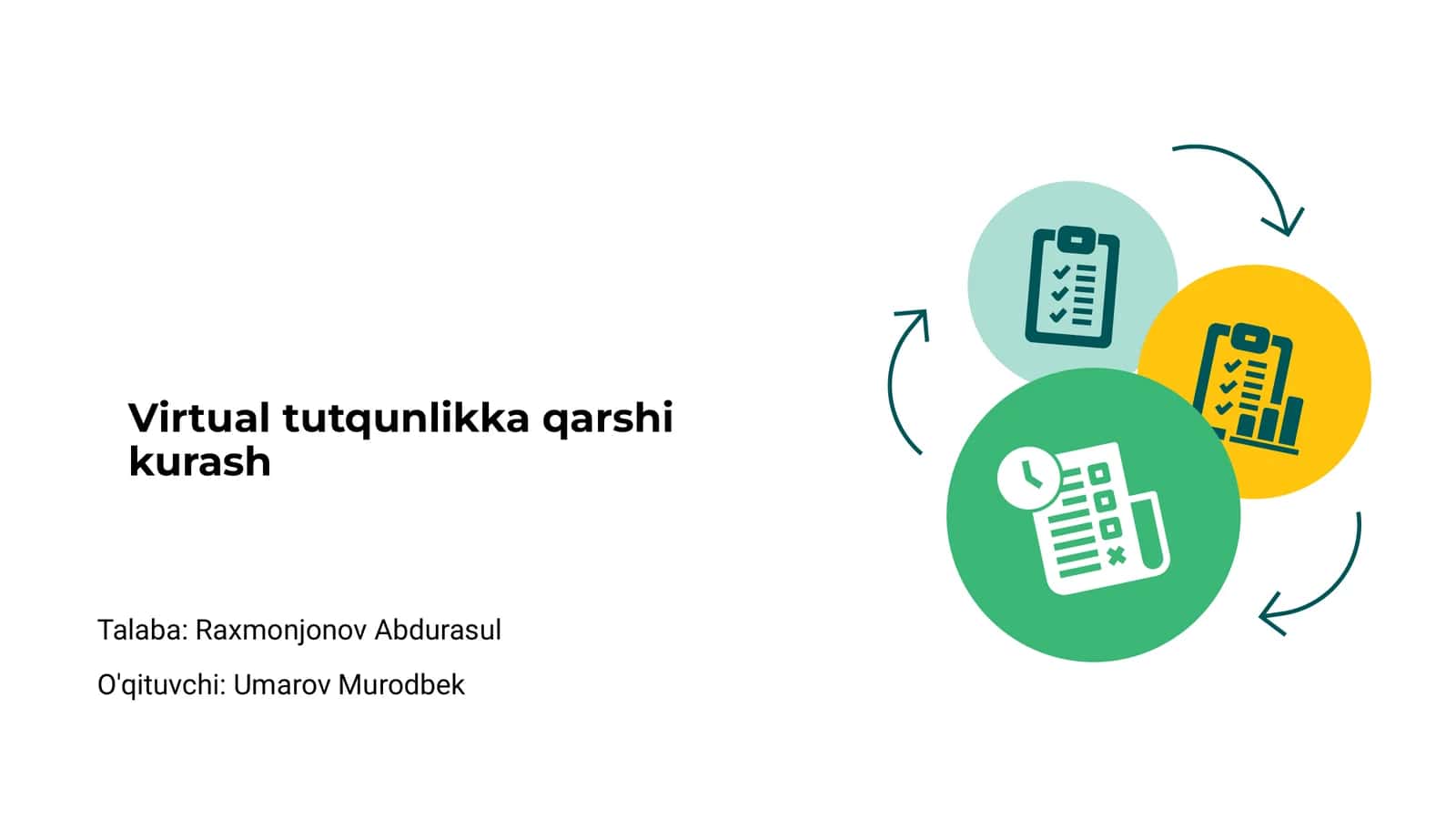 Virtual tutqunlikka qarshi kurash