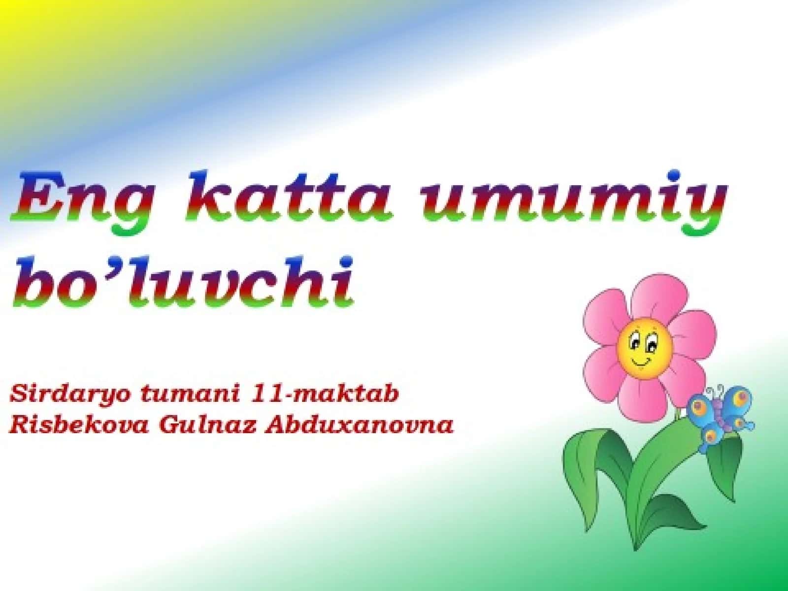 6-sinf Matematika fanidan EKUB mavzusida dars ishlanma