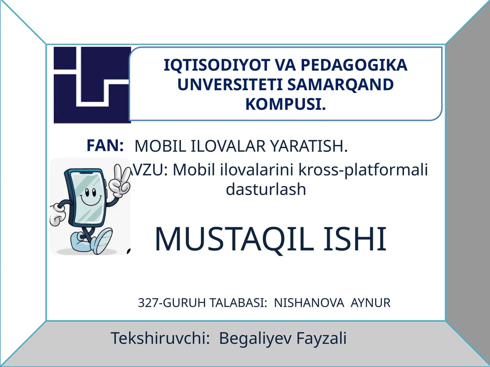 Mobil ilovalar yaratish