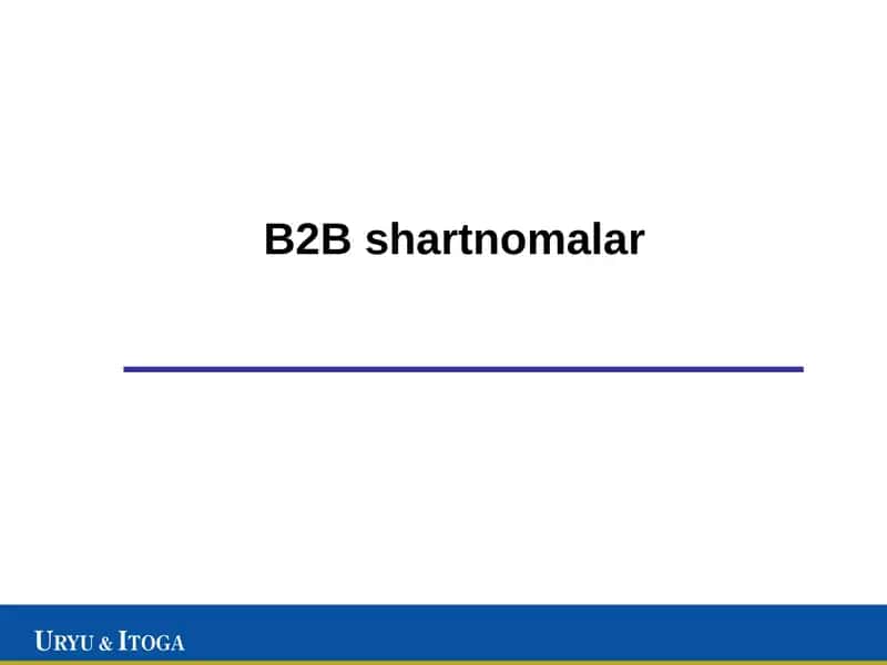 B2B shartnomasi Qadimiy oldi-sotdi shartnomasi