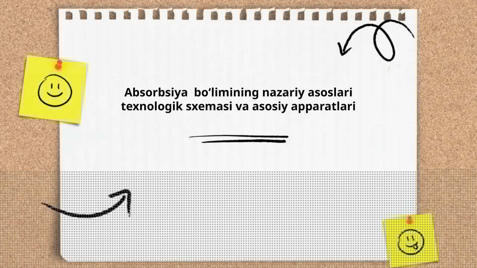 Absorbsiya boʻlimining nazariy asoslari texnologik sxemasi va asosiy apparatlari