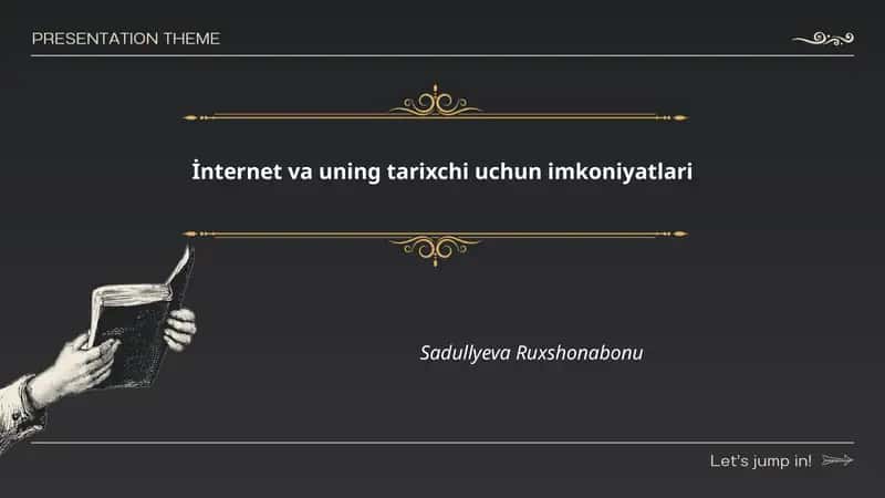İnternet va uning tarixchi uchun imkoniyatlari