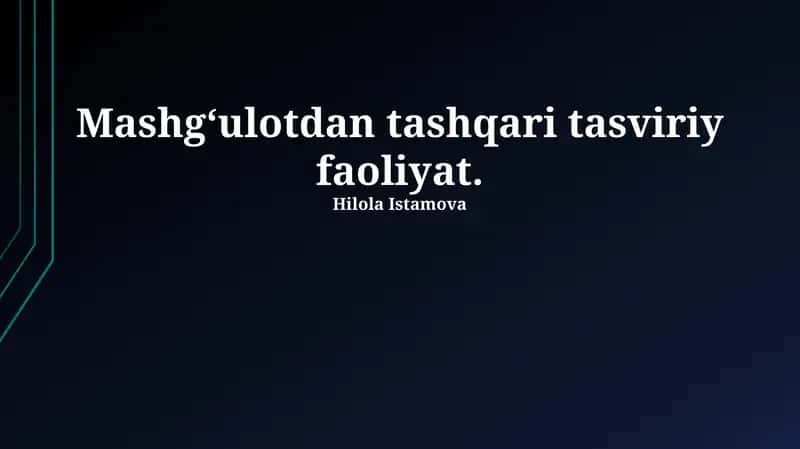 Ijodkorlik va rivojlanish
