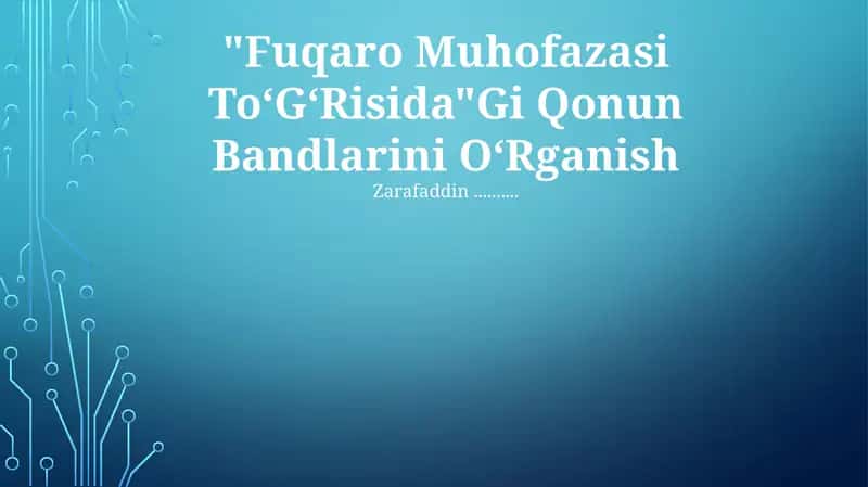 Fuqaro Muhofazasi ToʻGʻRisida