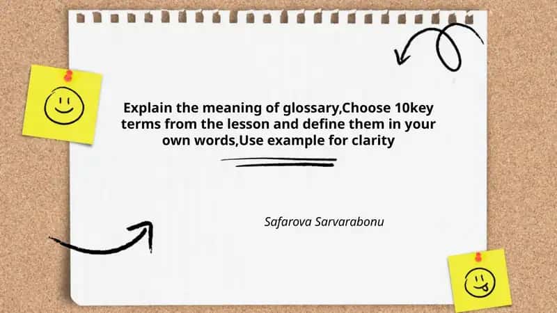 Key Terms Definition Lesson
