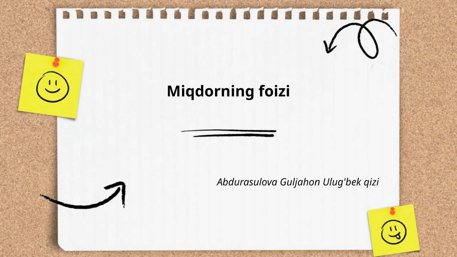 Miqdorning foizi