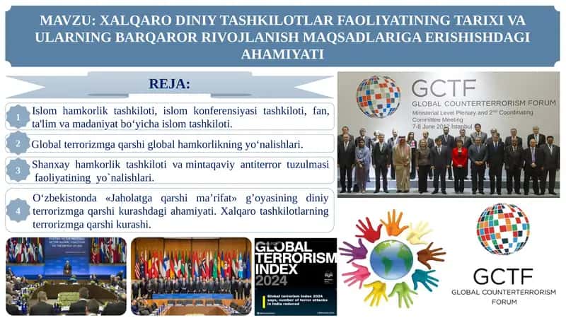 XALQARO DINIY TASHKILOTLAR FAOLIYATINING TARIXI VA ULARNING BARQAROR RIVOJLANISH MAQSADLARIGA ERISHISHDAGIAHAMIYATI