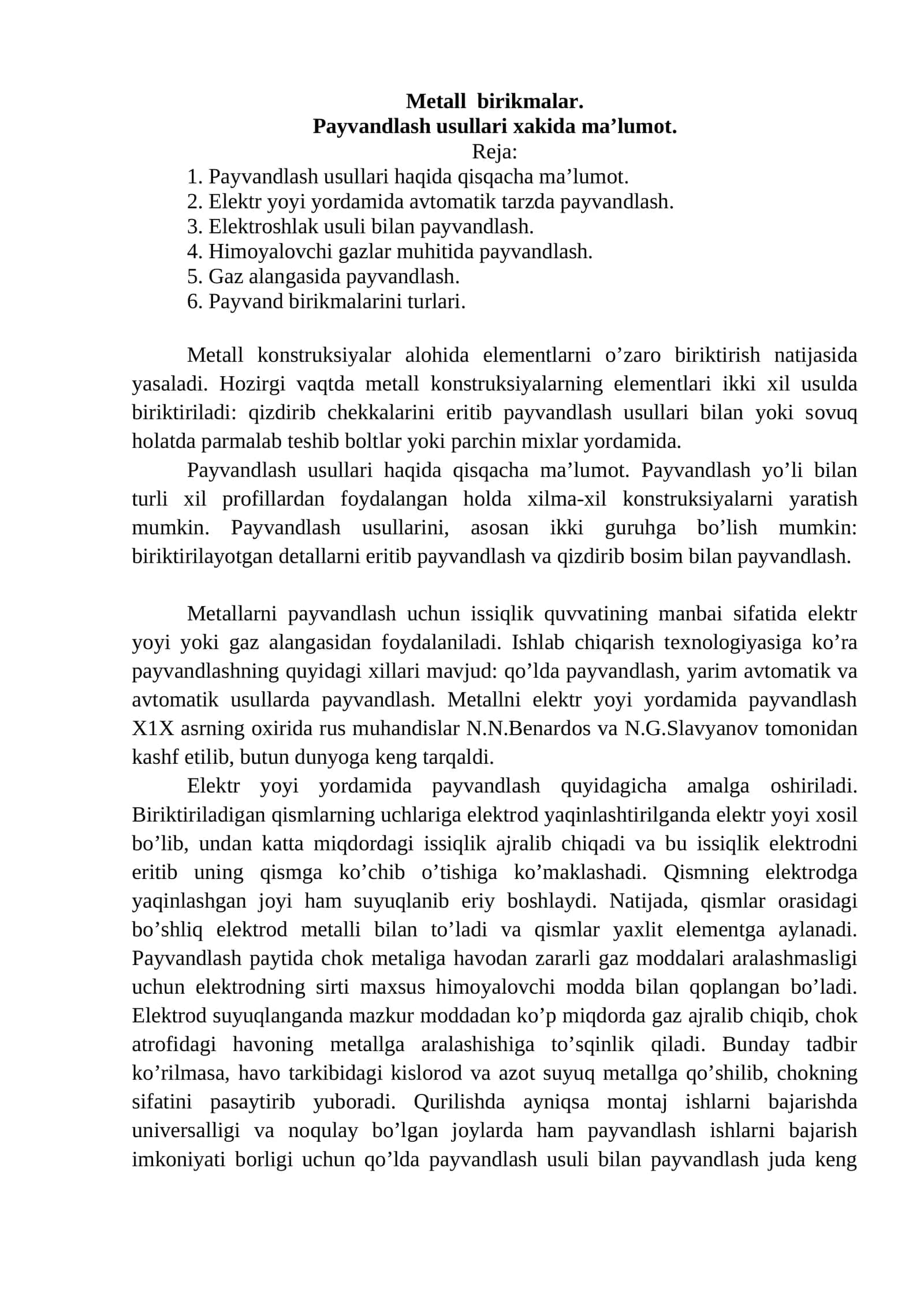 Metall birikmalar