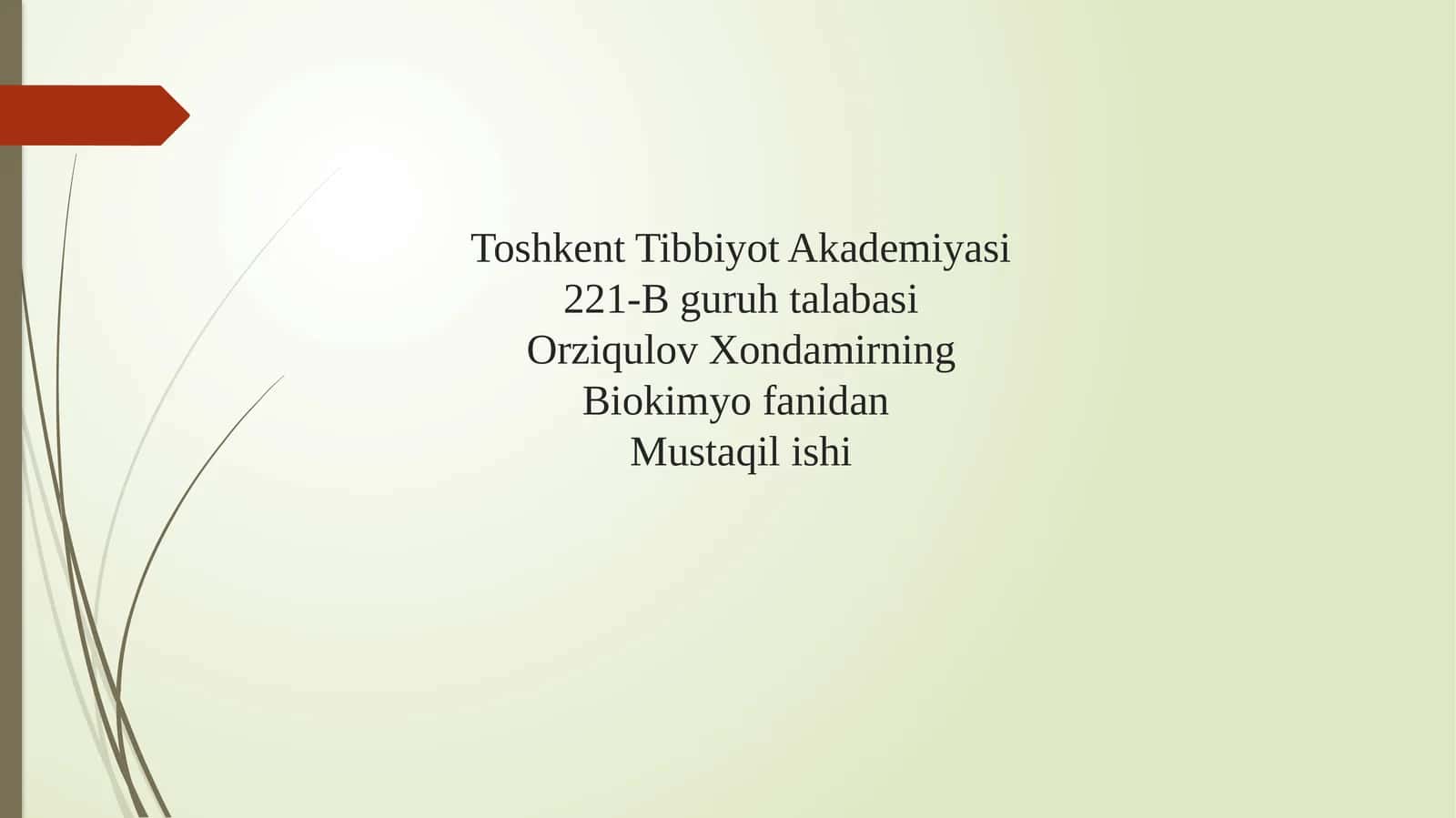 Keratinfosfokinazaning izoshakllari va ularni aniqlashning klinik ahamiyati. Miopatiyalar. Mushaklarning innervatsiyasi. Miokard infarktining ertavakechki biokimyoviy tashxisi