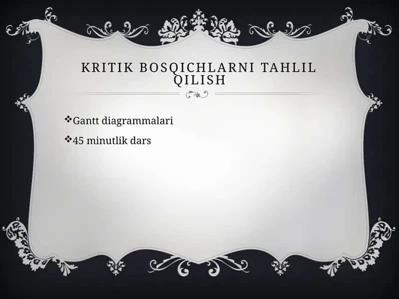 Gantt diagrammasi