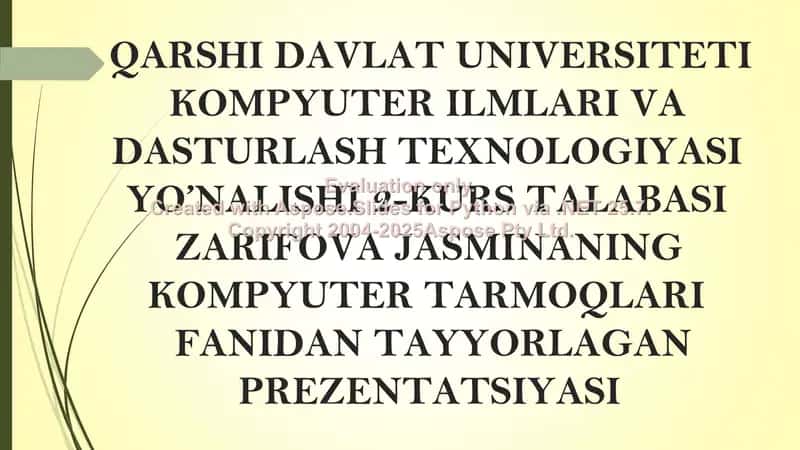 Axborot tizimlari