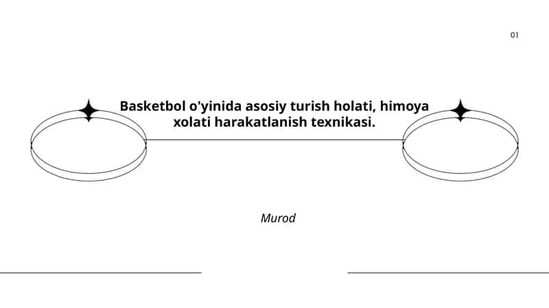 Basketbol o'yinida asosiy turish holati, himoya xolati harakatlanish texnikasi
