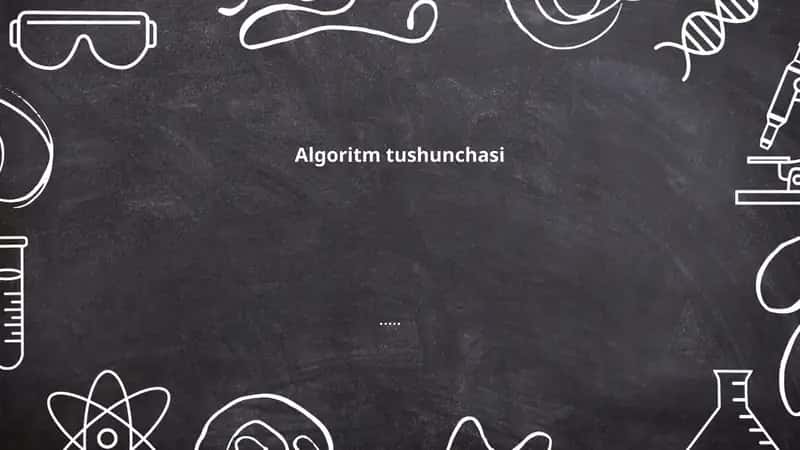 Algoritm tushunchasi
