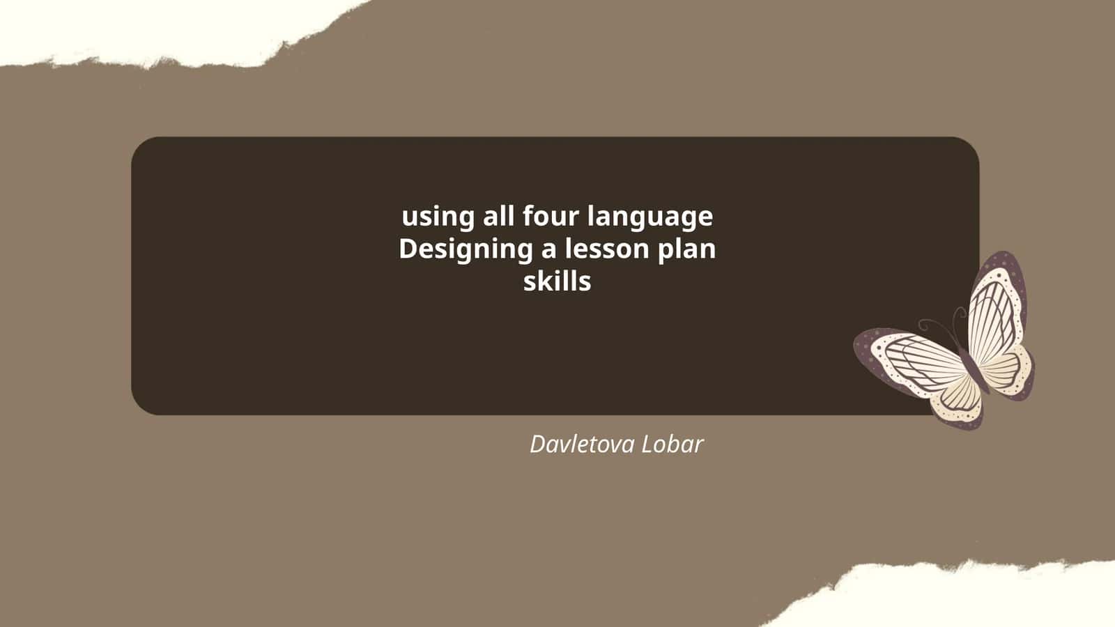 Listening Comprehension Lesson Plan