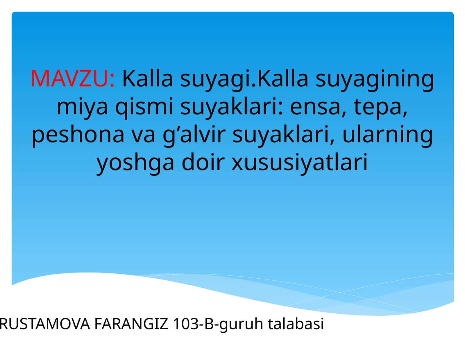 Kallasuyagining miyaqismi suyaklari