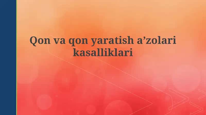 Qon kasalliklari