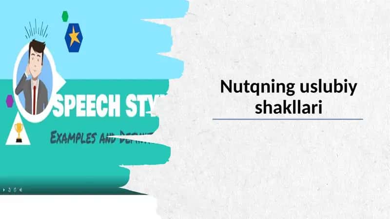 Nutqning uslubiy shakllari