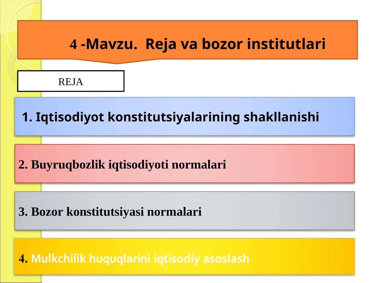 Rejavabozor institutlari