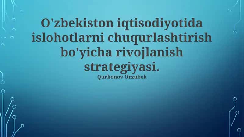 Makroiqtisodiy barqarorlikni ta’minlash