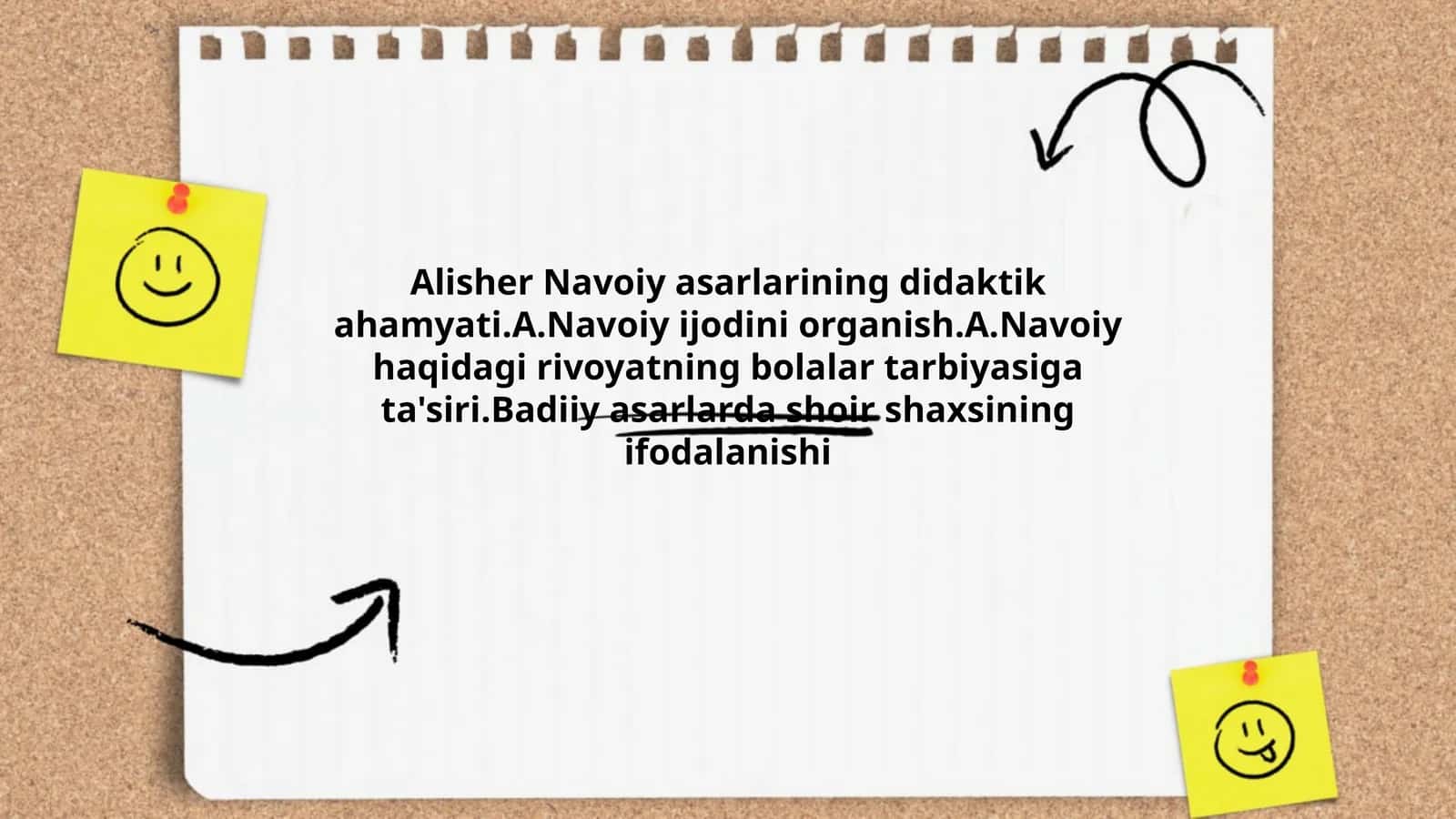 Alisher Navoiy asarlarining didaktik ahamyati
